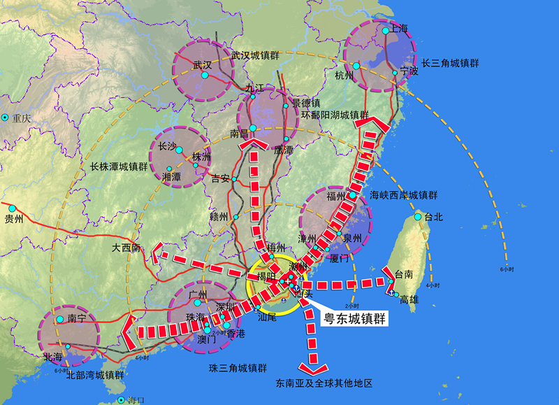 汕潮揭人口