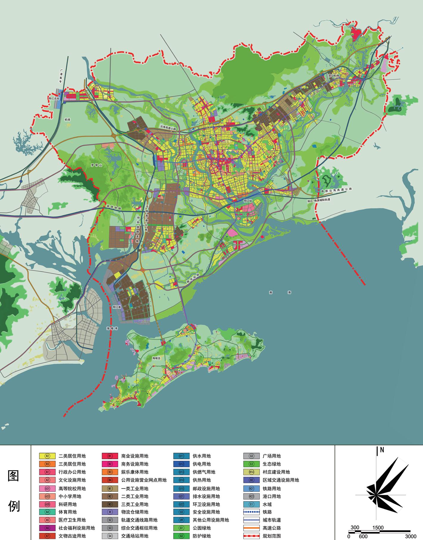 阳江市滨海新区规划图图片